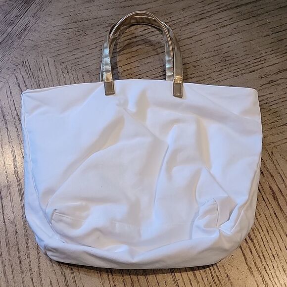 Paco Rabanne canvas white and gold tote bag 🤍 - Picture 4 of 9
